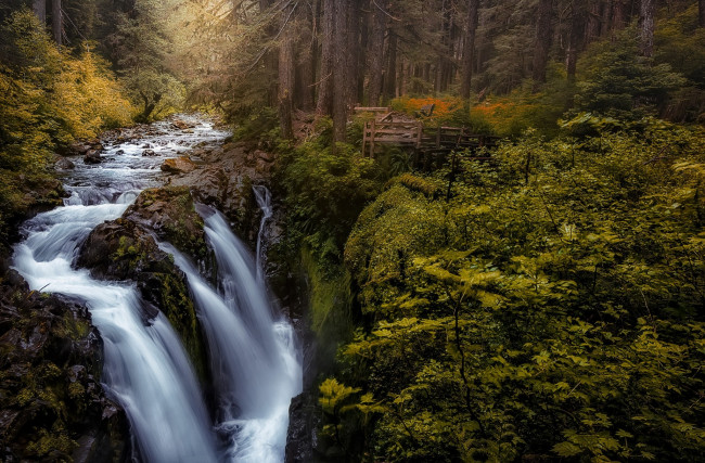 Обои картинки фото природа, водопады, простор