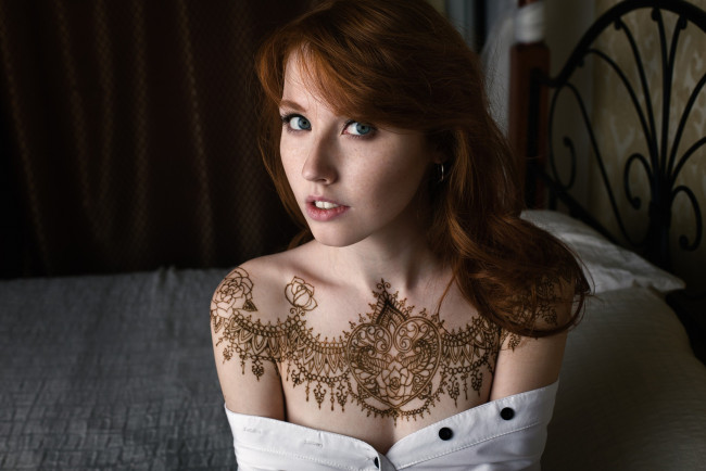 Обои картинки фото девушка, девушки, -unsort , рыжеволосые и другие, модель