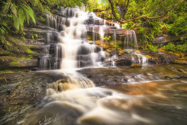 Обои картинки фото природа, водопады, простор