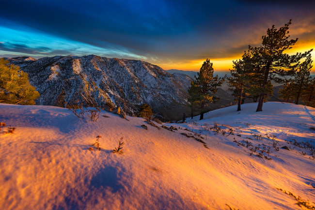 Обои картинки фото природа, зима, простор