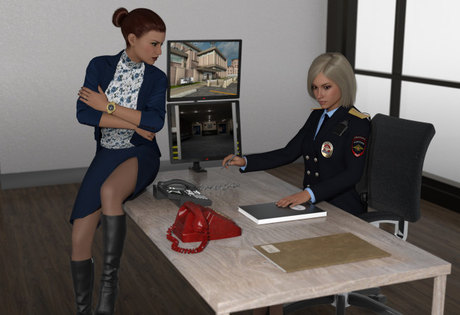 Обои картинки фото she wolf, 3д графика, фантазия , fantasy, девушки, взгляд, фон