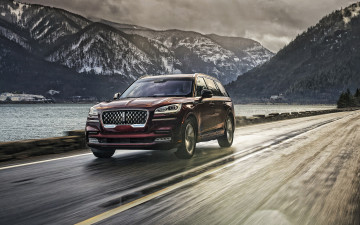 Картинка 2020+lincoln+aviator автомобили lincoln 2020 aviator вид спереди экстерьер люксовый внедорожник новый бордовый американские