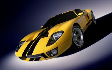 Картинка ford+gt40+concept автомобили ford форд желтый