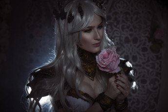 Картинка девушки -+креатив +косплей девушка фон роза