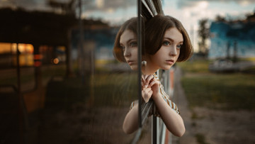 обоя девушки, olya pushkina, olya, pushkina, georgy, chernyadyev, девушка, поезд, лицо, модель, оля, пушкина