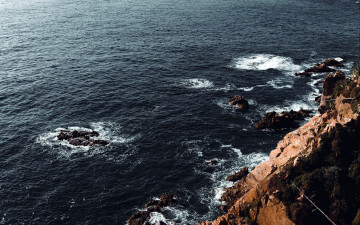 Картинка природа побережье скалы вода
