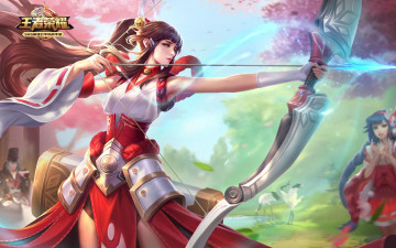 Картинка видео+игры honor+of+kings девушка лук люди