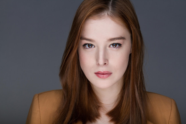 Обои картинки фото девушки, - лица,  портреты, карие, глаза, рыжие, волосы, milena, radulovich