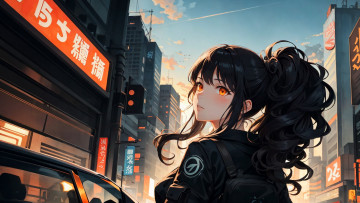 Картинка аниме город +улицы +интерьер +здания нейросети графика нейроарт ai art нейронные сети рисунки нейро искусство