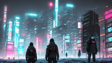 Картинка аниме город +улицы +интерьер +здания нейросети графика нейроарт ai art нейронные сети рисунки нейро искусство