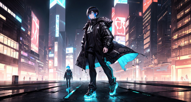 Обои картинки фото аниме, город,  улицы,  интерьер,  здания, нейросети, графика, нейроарт, ai, art, нейронные, сети, рисунки, нейро, искусство