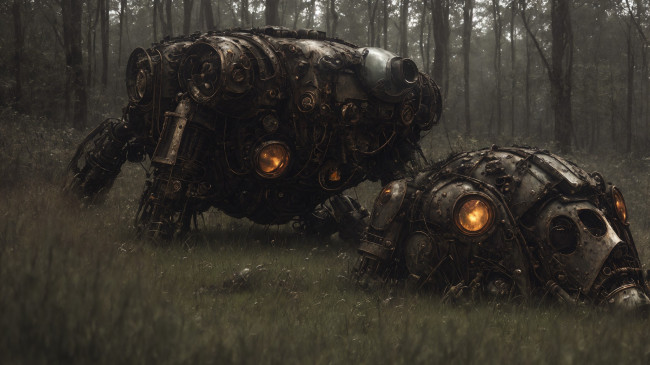 Обои картинки фото фэнтези, роботы,  киборги,  механизмы, нейросети, графика, нейроарт, ai, art, нейронные, сети, рисунки, нейро, искусство