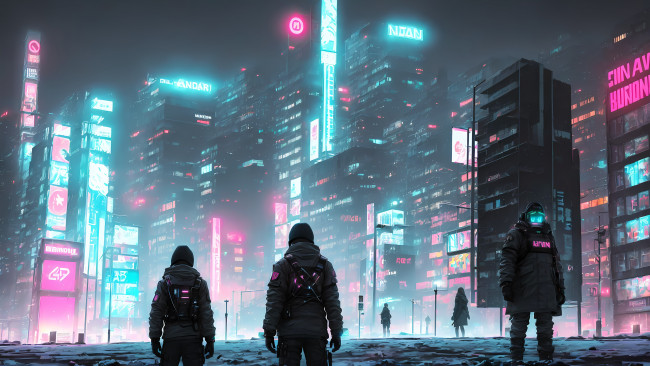 Обои картинки фото аниме, город,  улицы,  интерьер,  здания, нейросети, графика, нейроарт, ai, art, нейронные, сети, рисунки, нейро, искусство