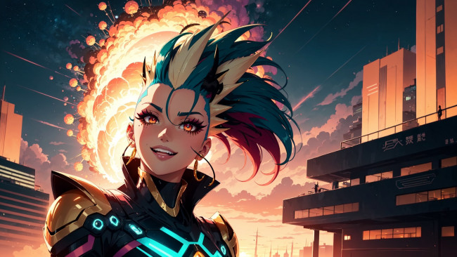 Обои картинки фото аниме, город,  улицы,  интерьер,  здания, нейросети, графика, нейроарт, ai, art, нейронные, сети, рисунки, нейро, искусство