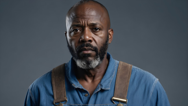 Обои картинки фото 3д графика, люди , people, пожилой, темнокожий, мужчина