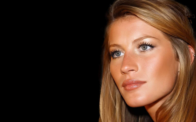 Обои картинки фото девушки, gisele bundchen, модель, шатенка, лицо