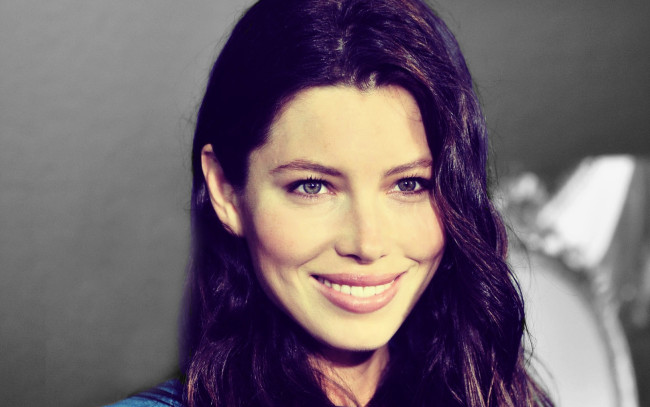 Обои картинки фото девушки, jessica biel, актриса, лицо, улыбка