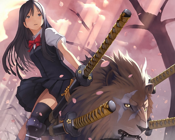 Обои картинки фото аниме, weapon, blood, technology