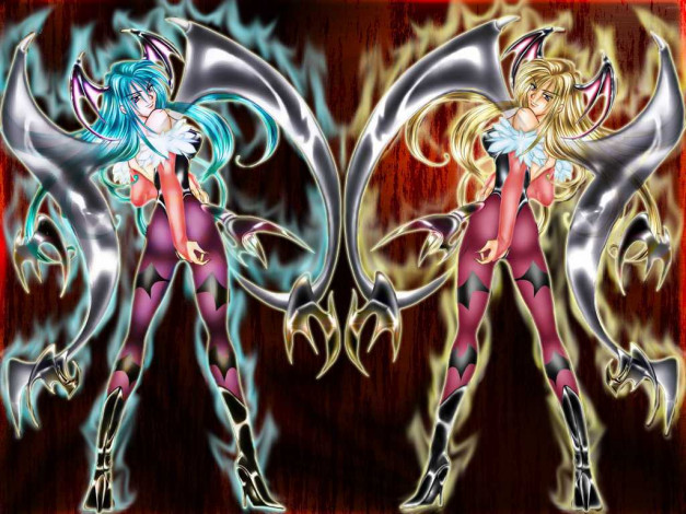 Обои картинки фото аниме, night, warriors