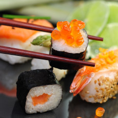 Картинка еда рыба морепродукты суши роллы