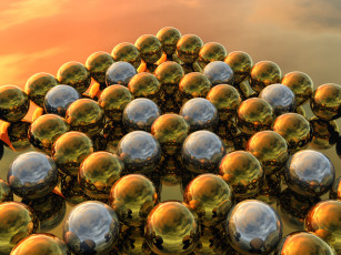 Картинка 3д графика другое шары