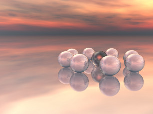 Картинка 3д графика другое шары