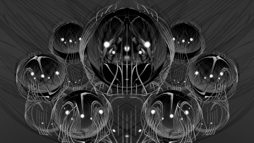 Картинка 3д графика fractal фракталы цвета фон узор