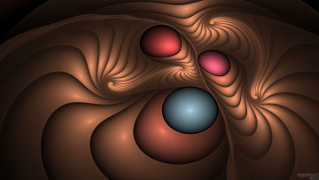 Картинка 3д графика fractal фракталы цвета узор