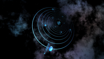 Картинка космос арт туманность спутники