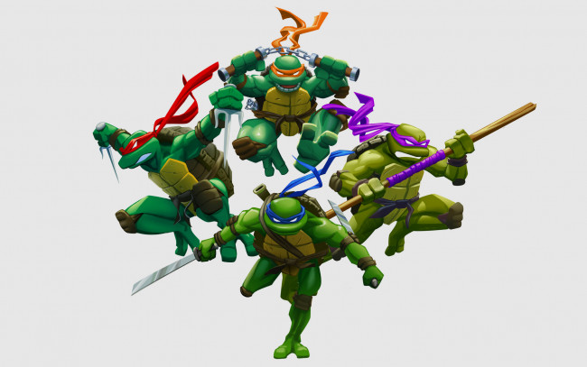 Обои картинки фото Черепашки, ниндзя, мультфильмы, tmnt, teenage, mutant, ninja, turtles, мутанты