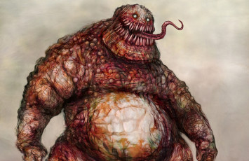 Картинка фэнтези существа клыки язык