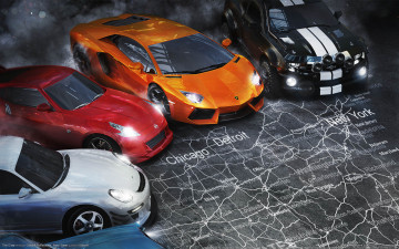 Картинка the crew видео игры машины карта