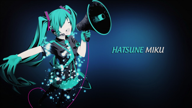 Обои картинки фото аниме, vocaloid, волсы, девушка, hatsune, miku