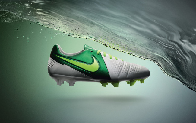 Обои картинки фото бренды, nike, волна, бутса