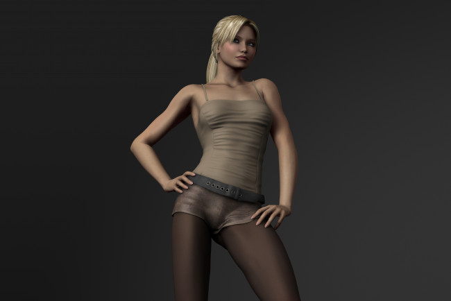 Обои картинки фото 3д, графика, people, люди, кофта, девушка