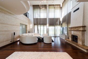 Картинка интерьер гостиная диван камин дизайн мебель