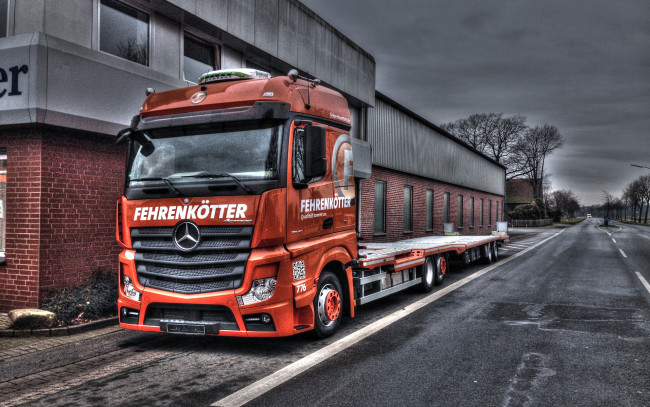 Обои картинки фото автомобили, mercedes trucks, actros