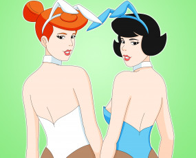 Картинка векторная+графика девушки+ girls девушки взгляд фон