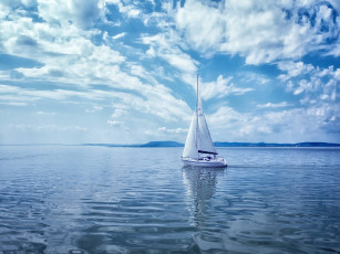 Картинка корабли Яхты парус океан