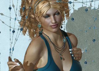 Картинка 3д+графика люди+ people фон взгляд девушка