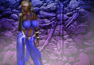 Картинка 3д+графика люди+ people взгляд фон девушка