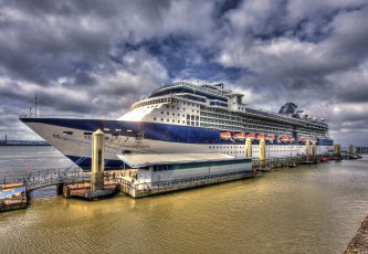 Картинка корабли лайнеры круиз причал лайнер океанский