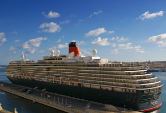 Картинка queen+victoria корабли лайнеры круизный лайнер