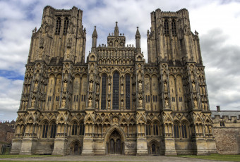 Картинка wells+cathedral города -+католические+соборы +костелы +аббатства собор