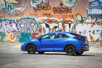 Картинка автомобили honda синий 2015г sport civic uk-spec