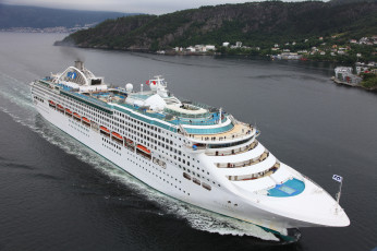 Картинка sun+princess корабли лайнеры лайнер круизный