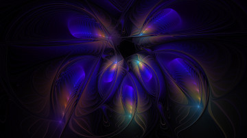 Картинка 3д+графика фракталы+ fractal цвета фон узор