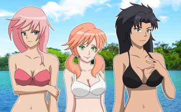 Картинка векторная+графика девушки+ girls девушки взгляд фон