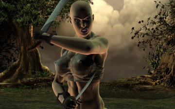 Картинка 3д+графика существа+ creatures оружие фон взгляд халк