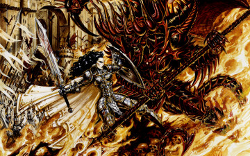 Картинка рисованное -+другое fight devil hell